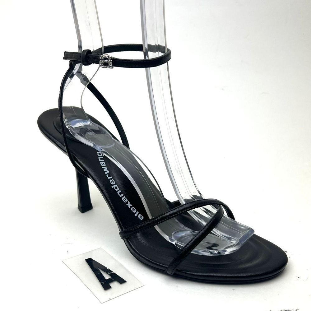 ALEXANDER WANG Dahlia Rhinestone Logo Sandal sz 9.5